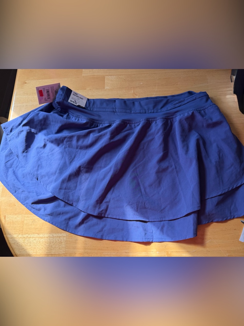 DSG Purple High-Low Athletic Skirt